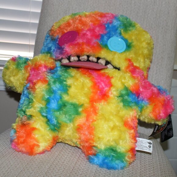 3/$188❤️Fuggler BIGG FUGG Oogah Boogah Rainbow Plush Toy Ugly Monster Tie-dye - Picture 15 of 16